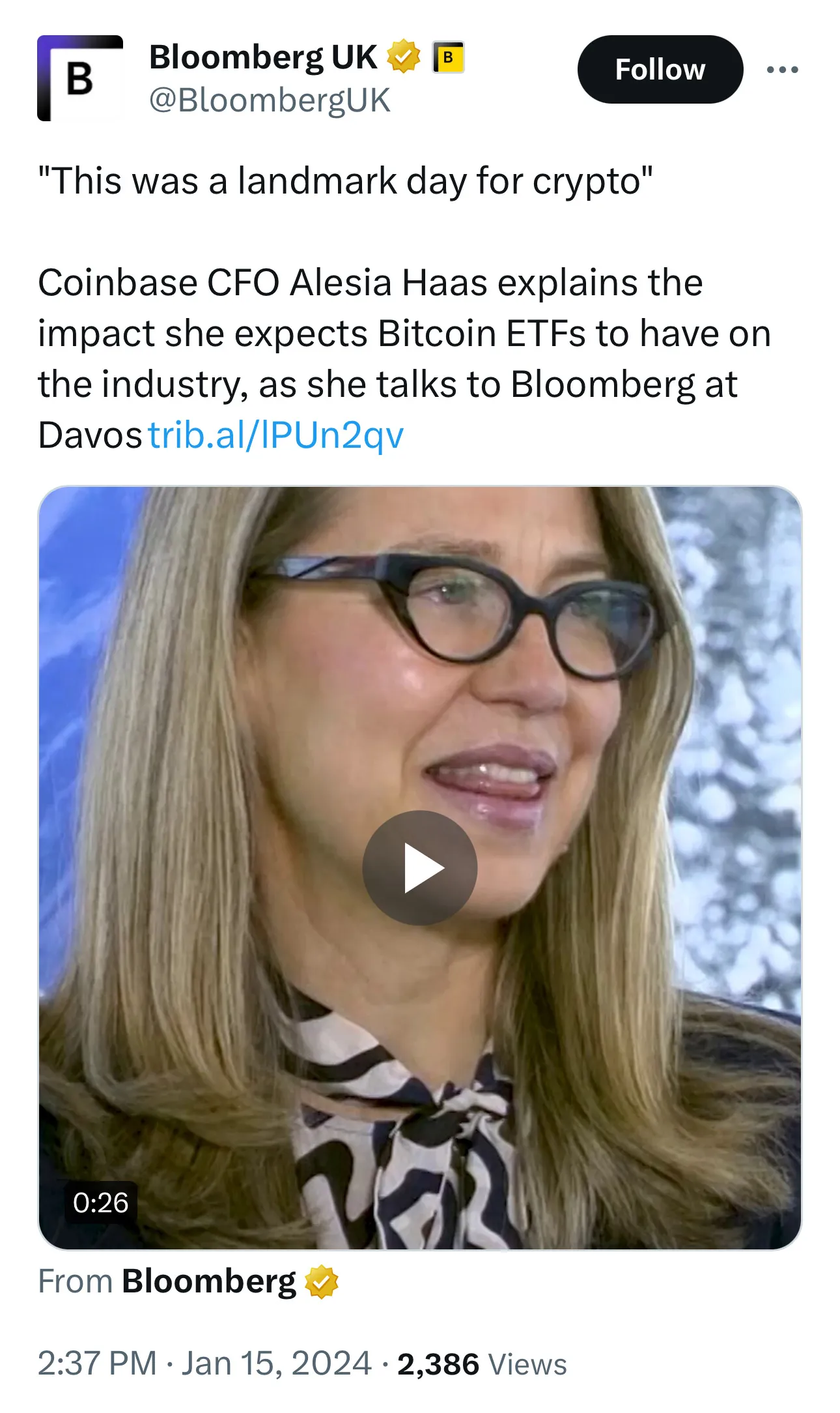 Why Crypto Executives Keep Showing Up at World Economic Forum in Davos -  Bloomberg