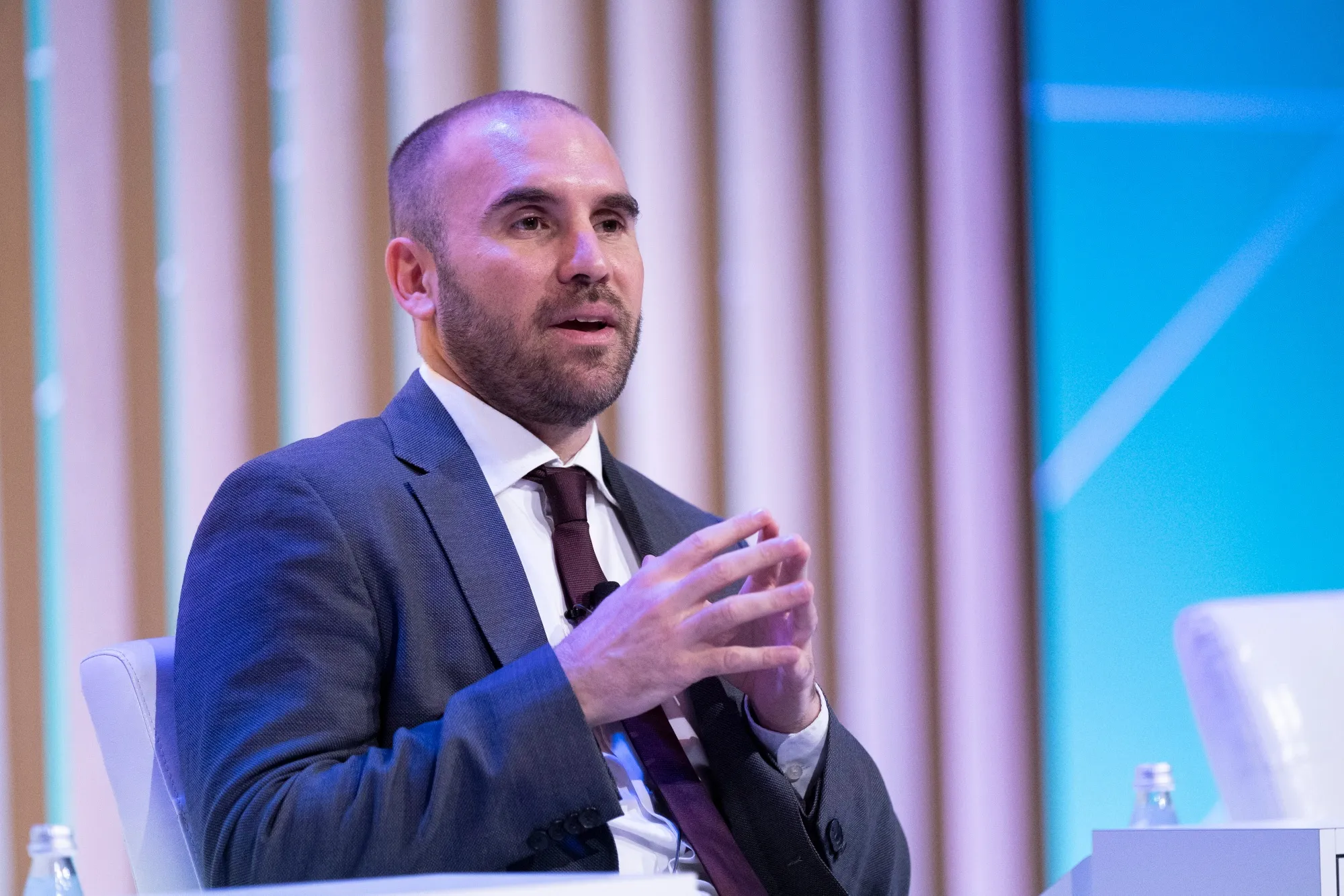 Martin Guzman, Argentina's economic minister, speaks during the 2022 CERAWeek by S&amp;P Global conference in Houston, Texas, U.S., on Wednesday, March 9, 2022.&nbsp;