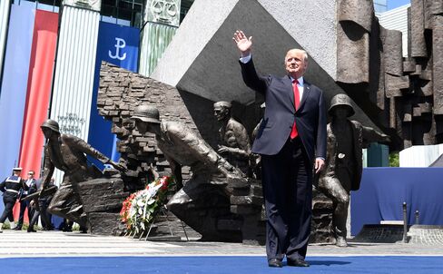 Trump in Warsaw on July 6.