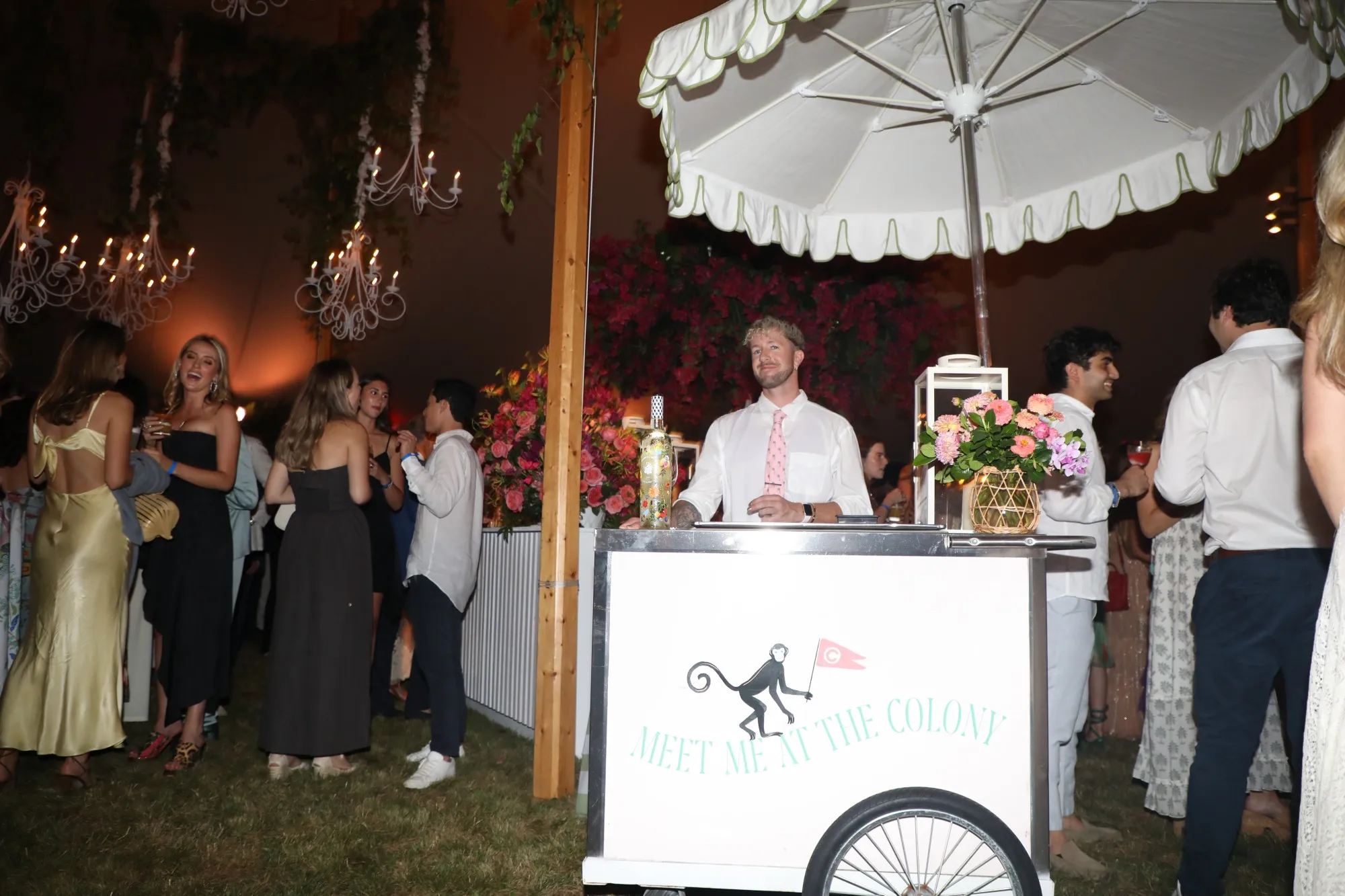Manifesting Palm Beach’s Colony Hotel at a party for Southampton Hospital.