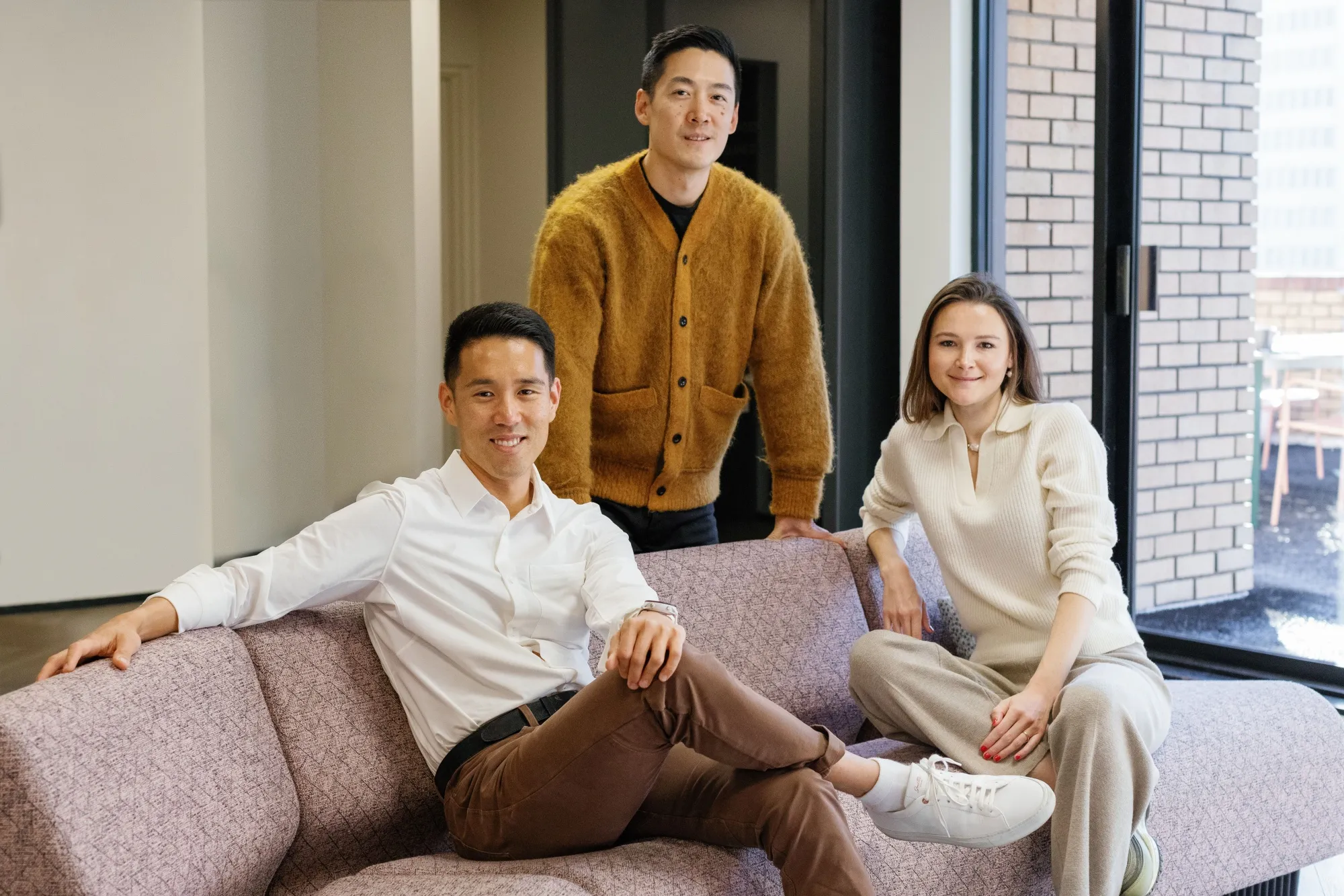 Brian Cho, Jason Yeh, and Amber Atherton, from left.