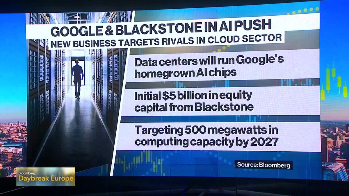 Google Agrees to Create AI Cloud Firm With Blackstone