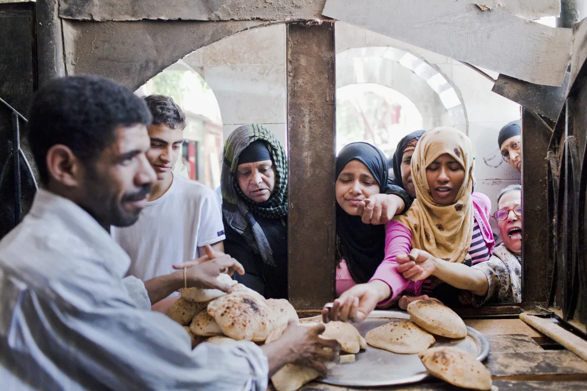 A bakery in Cairo, Egypt.&nbsp;