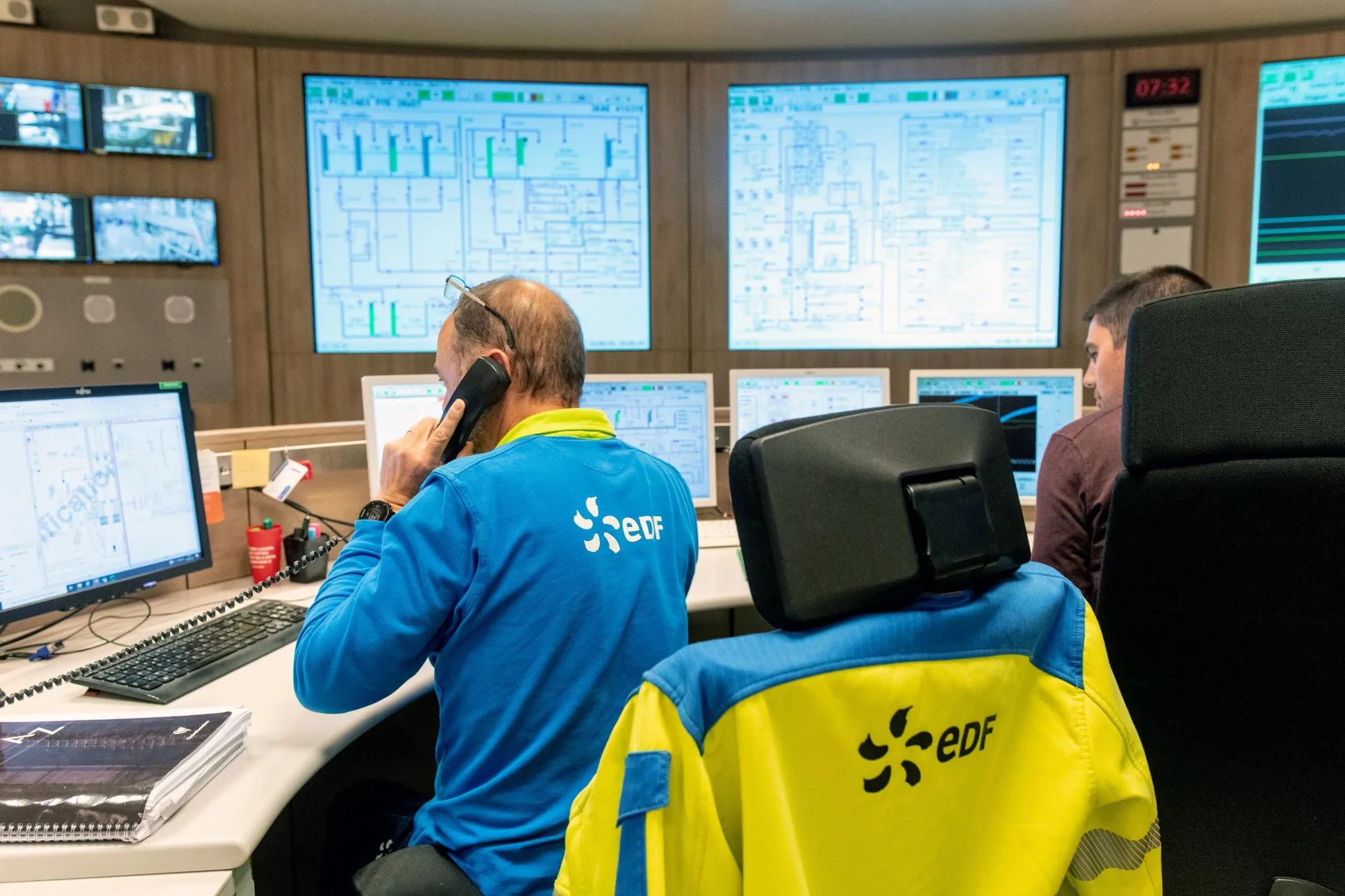An EDF employee at a nuclear power plant,&nbsp;in Flamanville, France.