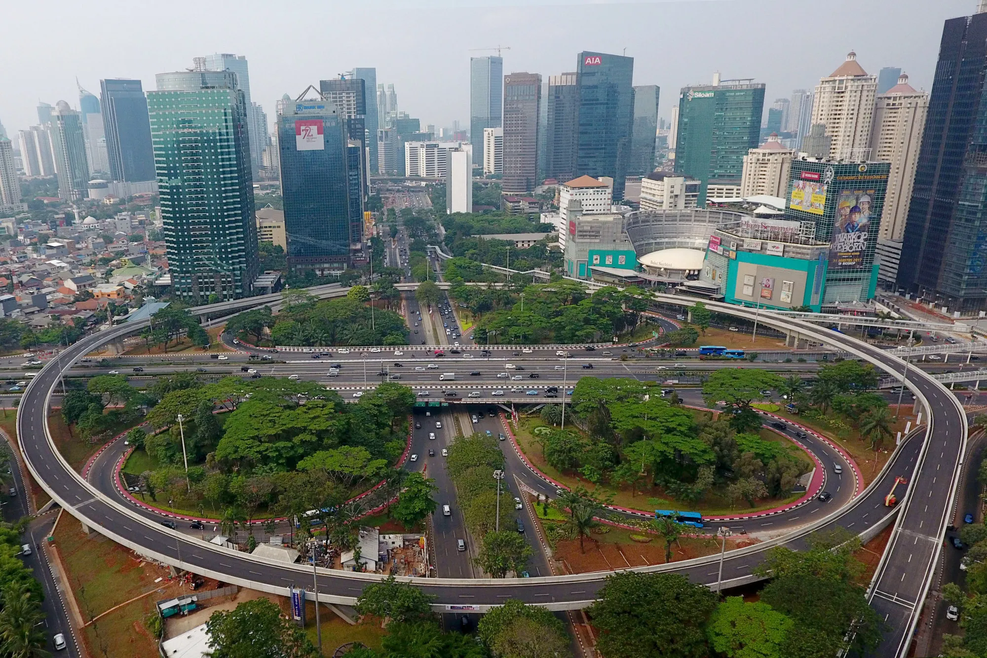 The Semanggi Interchange&nbsp;in Jakarta, Indonesia.