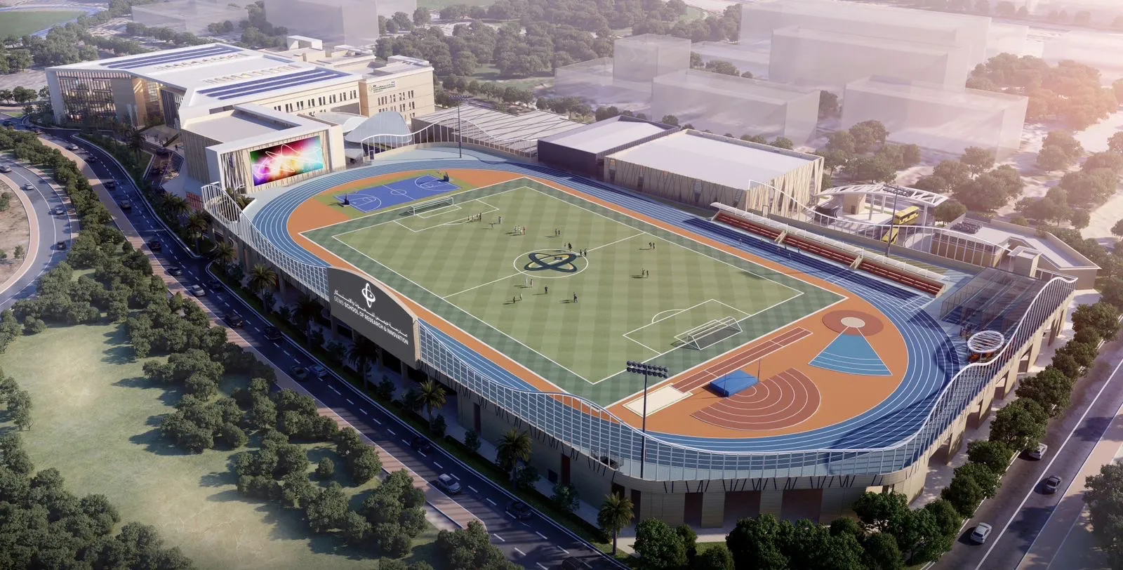 A rendering of the new private school from GEMS.