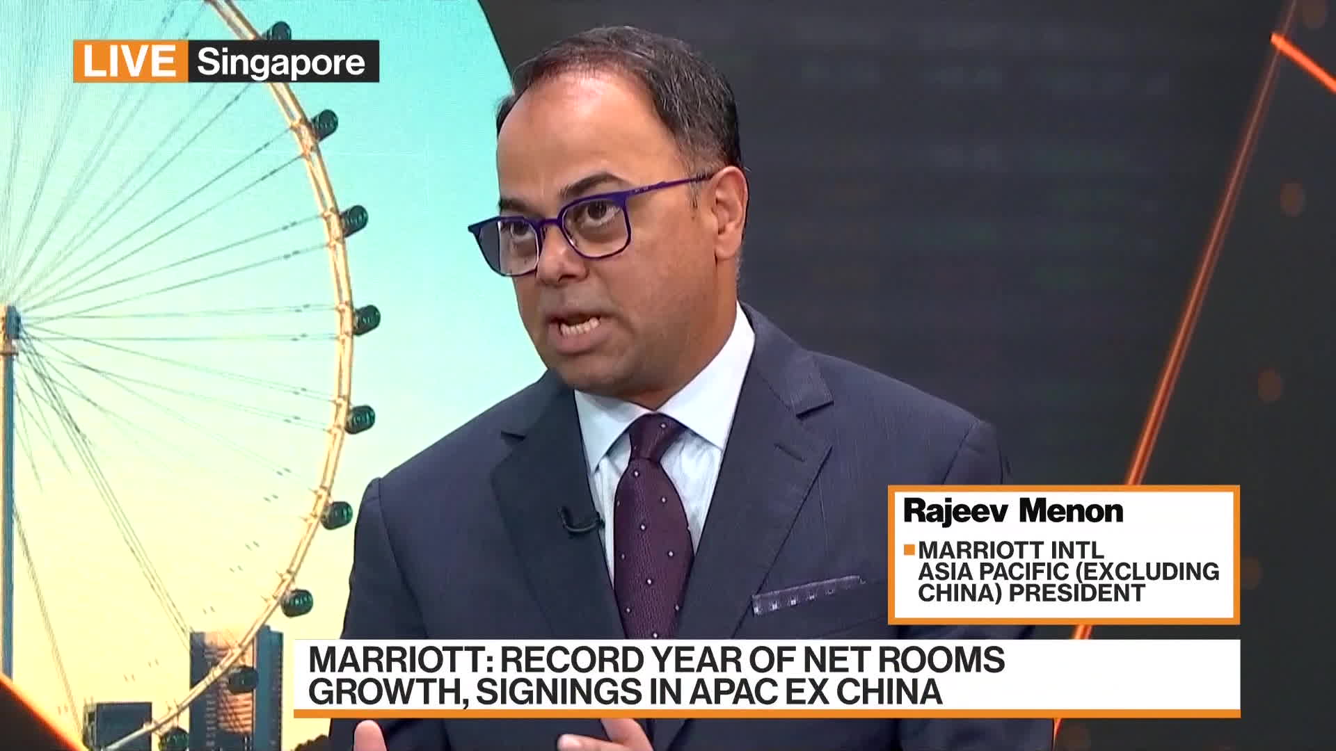 Watch Marriott's Menon On APEC Expansion Strategy - Bloomberg