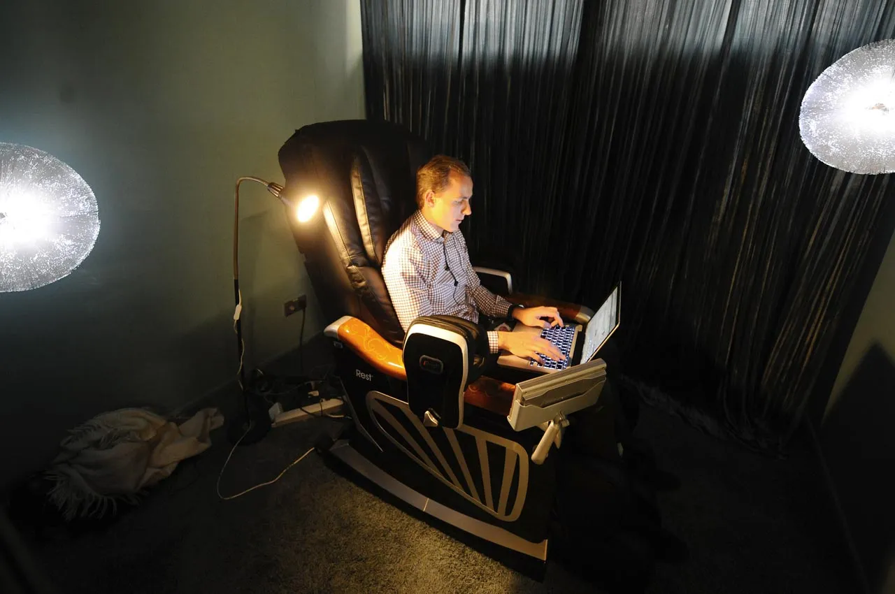 A Google employee works at the Google Russia headquarters. Photographer: Stanislav Krasilnikov/ITAR-TASS via Corbis