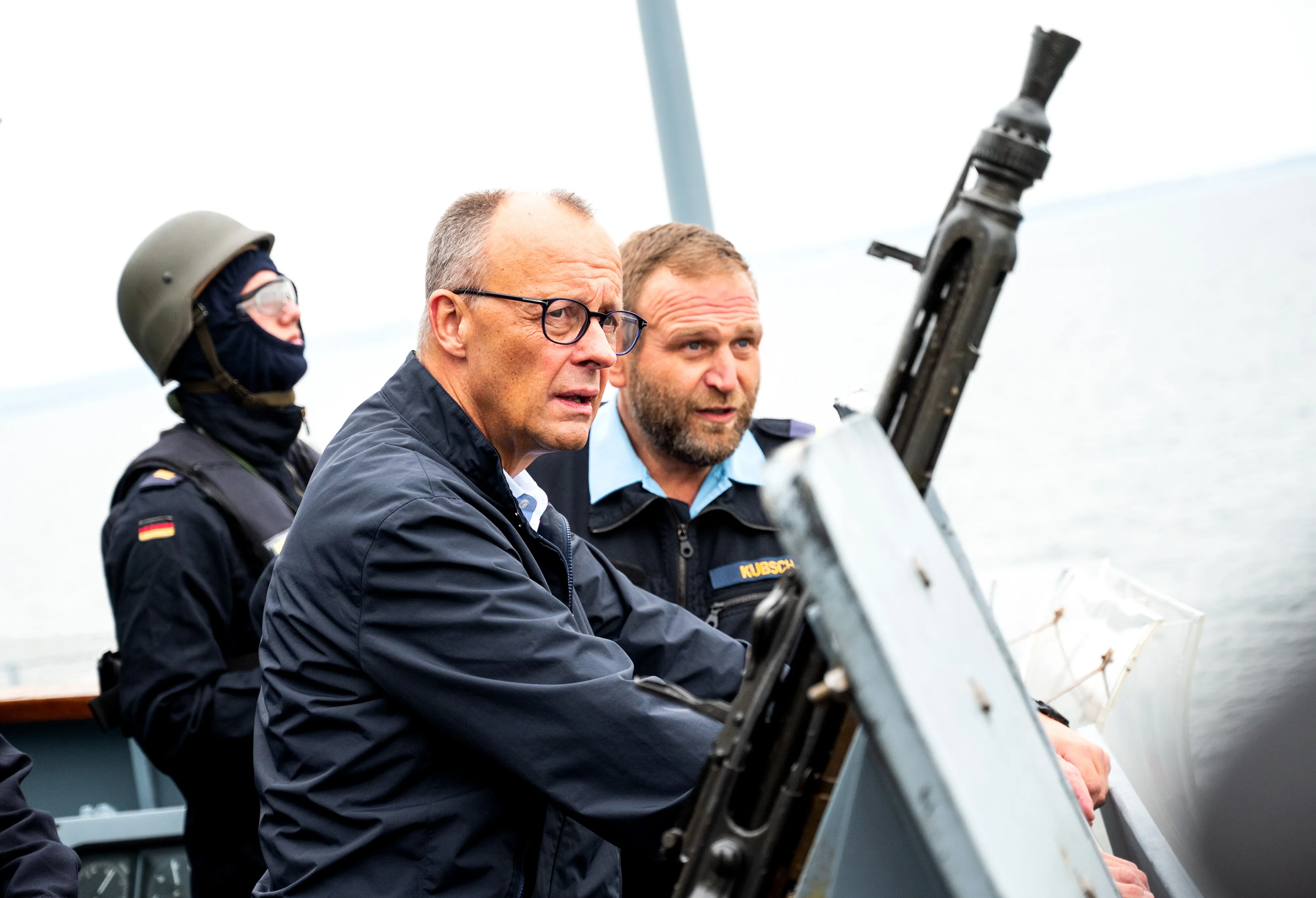 Chancellor Merz Visits German Navy In Rostock Chancellor Merz Visits German Navy In Rostock