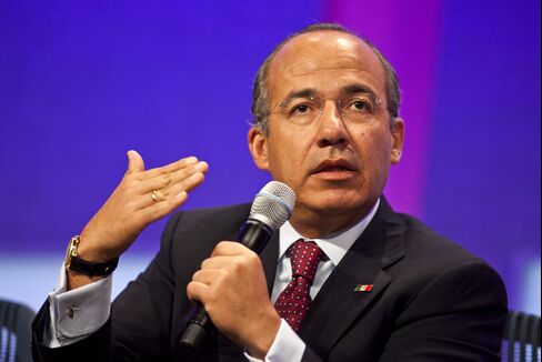 Mexican President Felipe Calderon