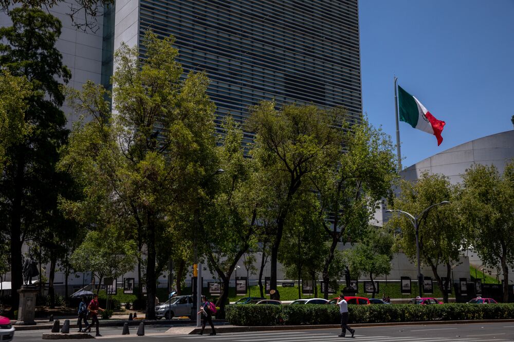 The Mexican Senate building in Mexico City.