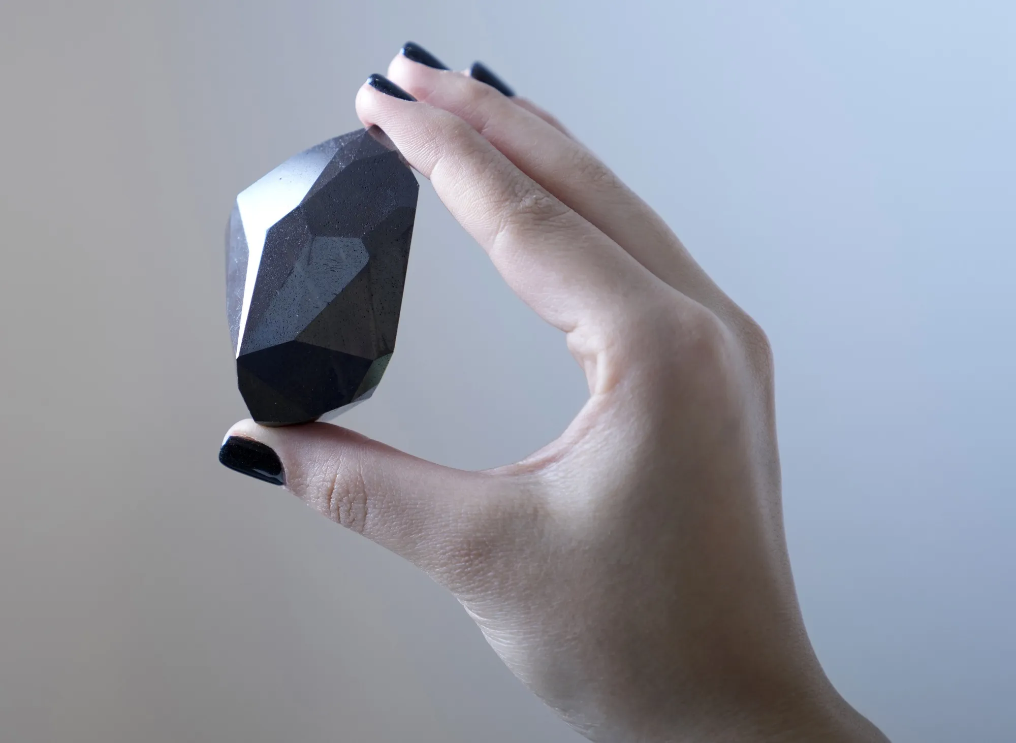 The 555.55 carat "The Enigma" black diamond.