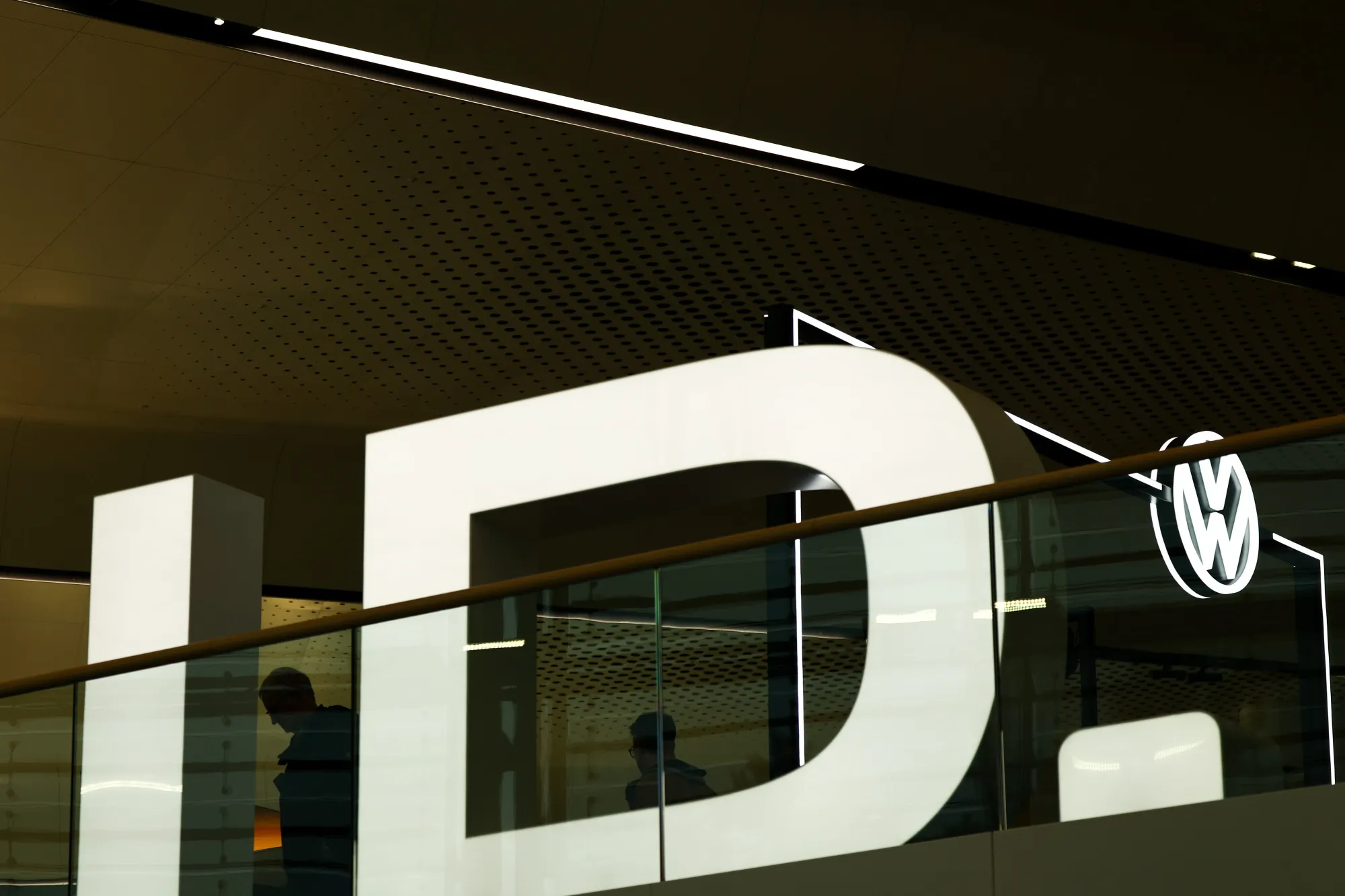 A VW and ID. logo.