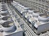 HVAC system atop building