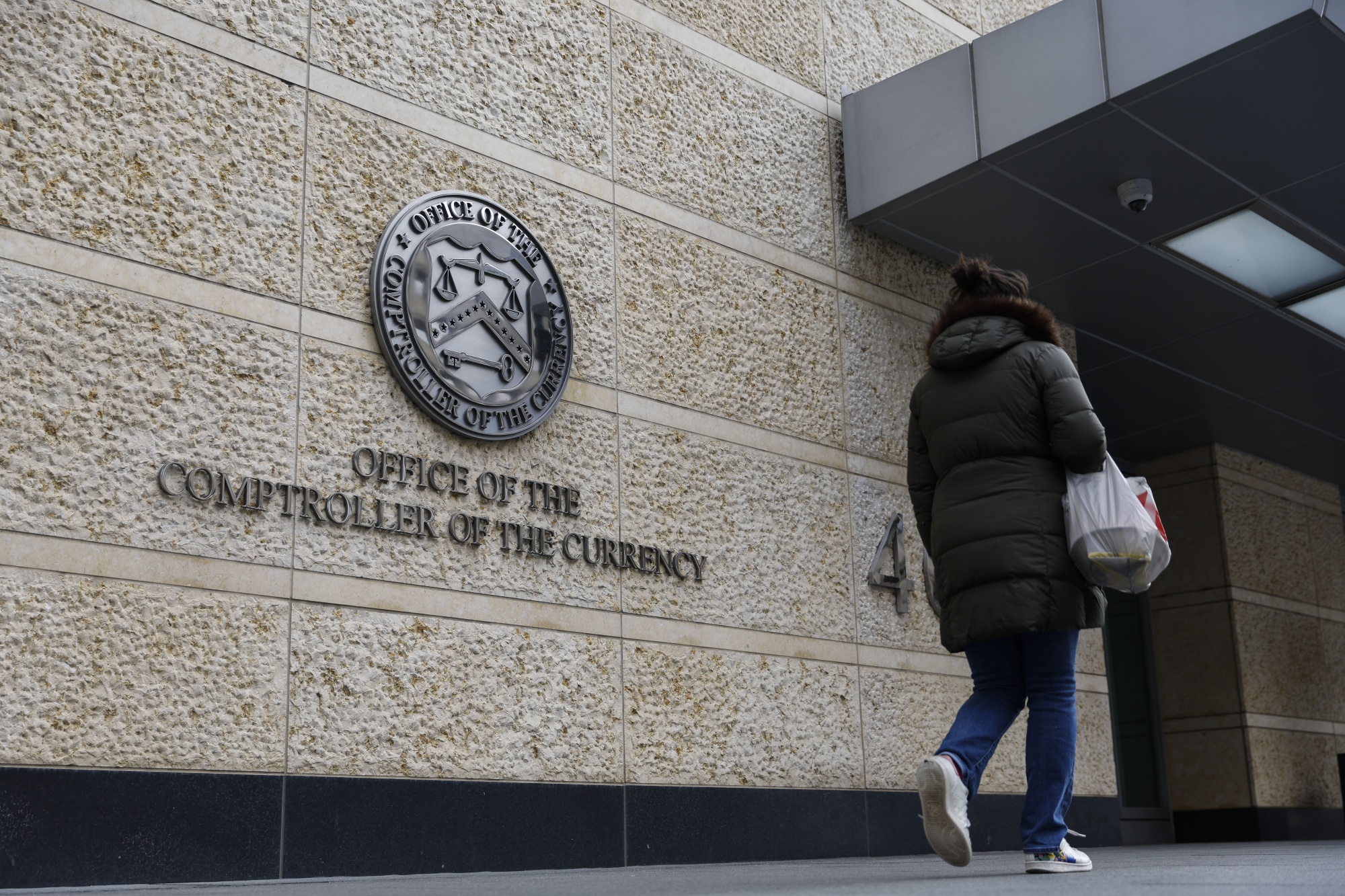 The Office of the Comptroller of the Currency headquarters in Washington.