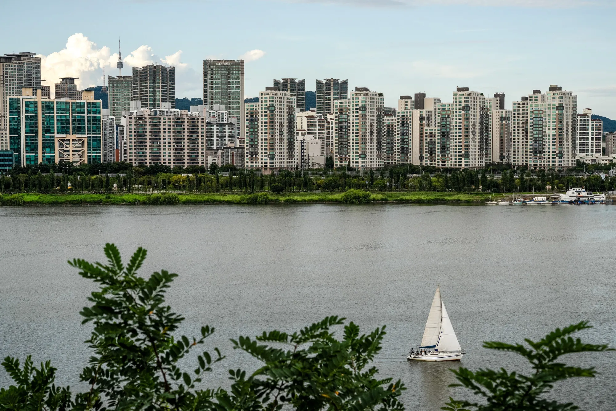 The Han River in Seoul.