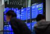 Images of Tokyo Stock Exchange as Asian Stocks Slide After U.S. Tumble