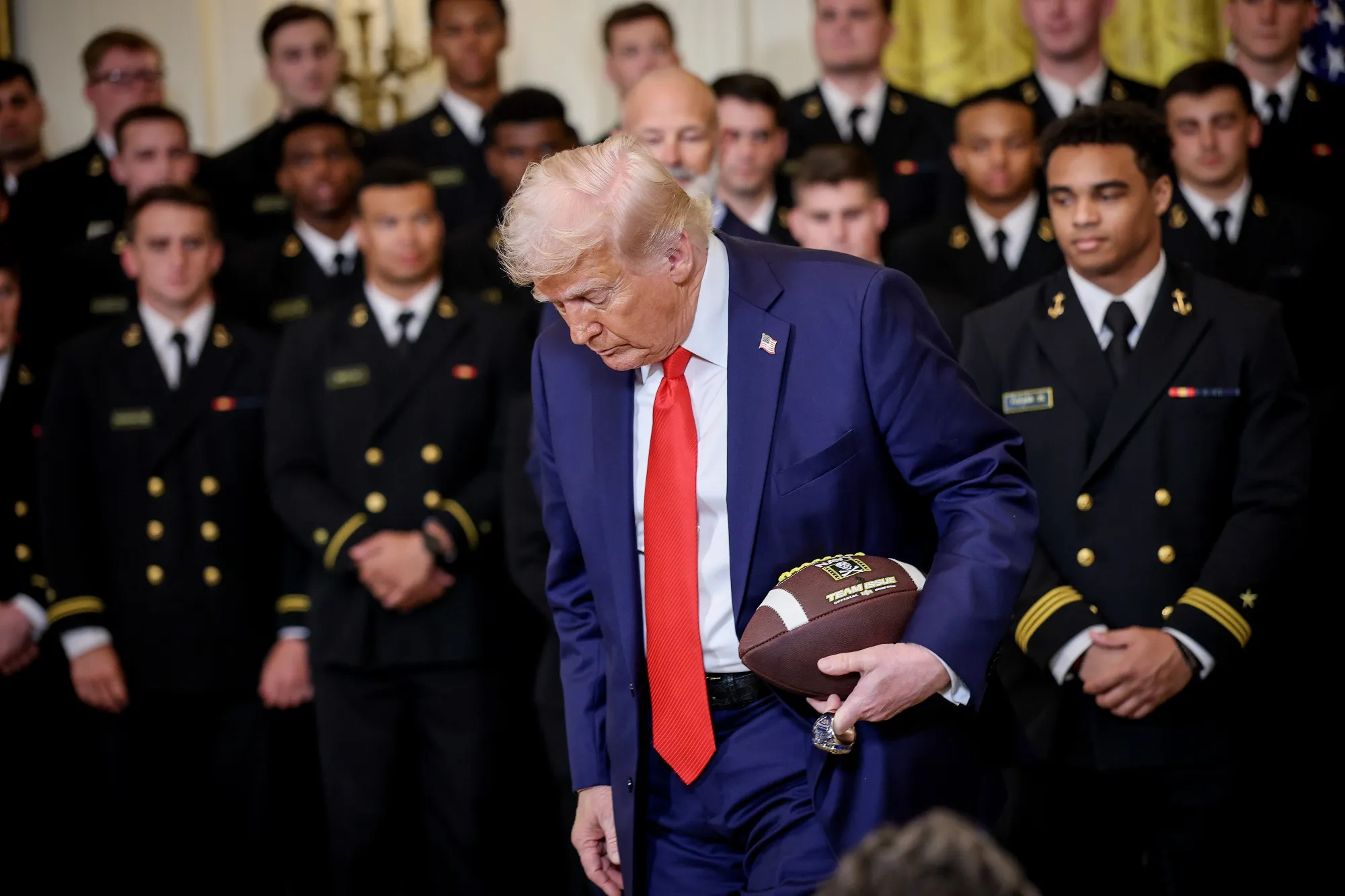 A fumble waiting to happen.