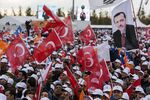 Turkey's Prime Minister Ahmet Davatoglu Political Rally