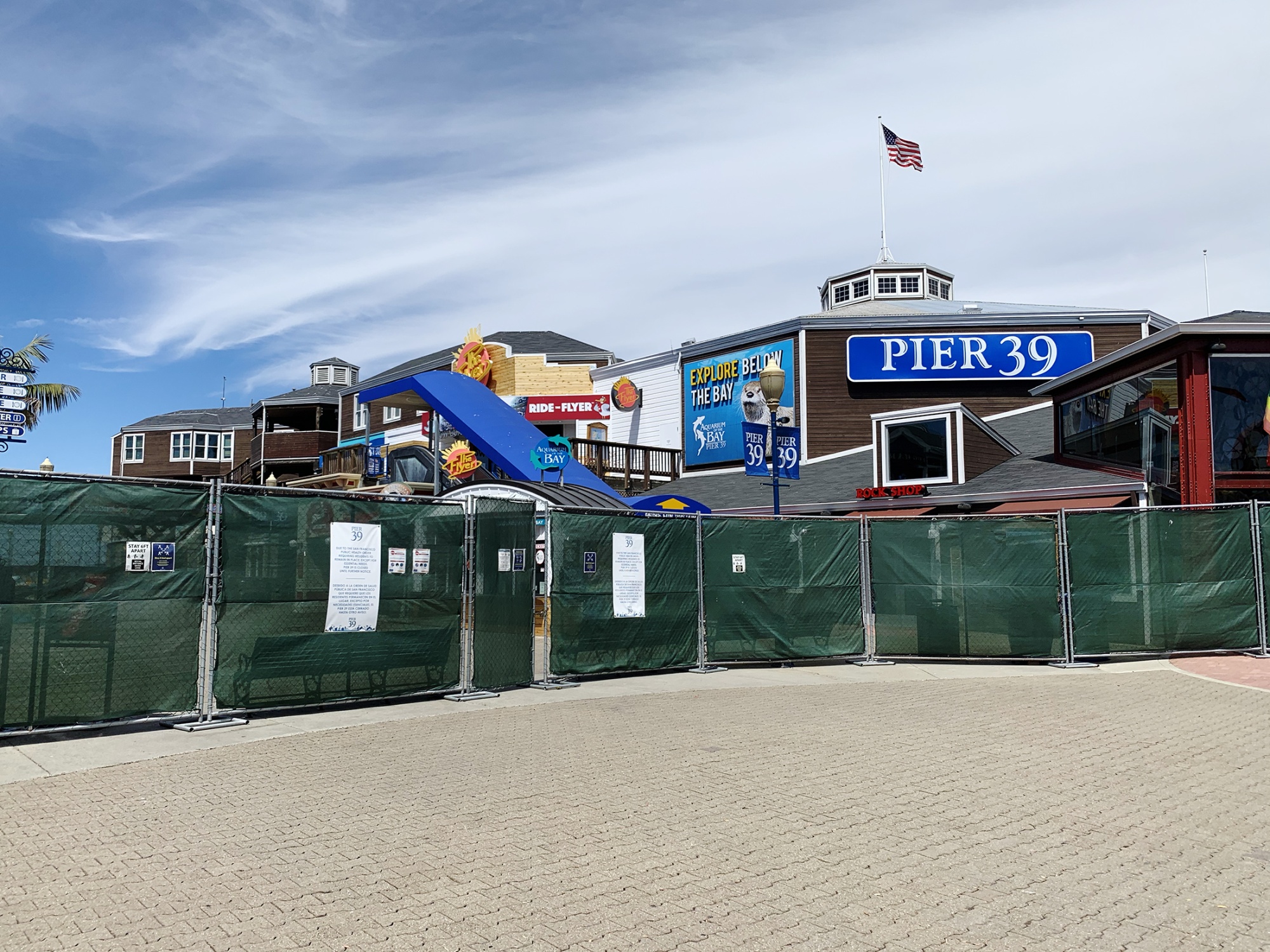 Down on Fisherman's Wharf, the Sea Lions Bark at Empty Piers