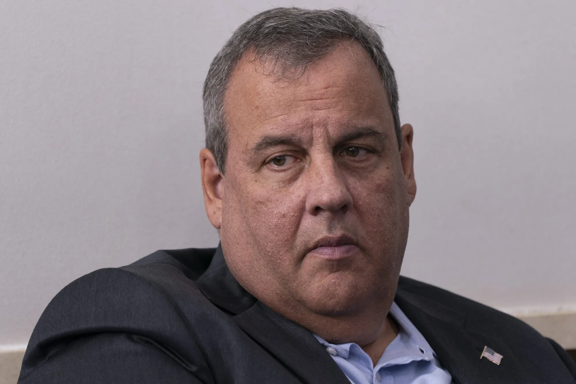 Chris Christie attends a news conference in the James S. Brady Press Briefing Room at the White House, on Sunday, Sept. 27.
