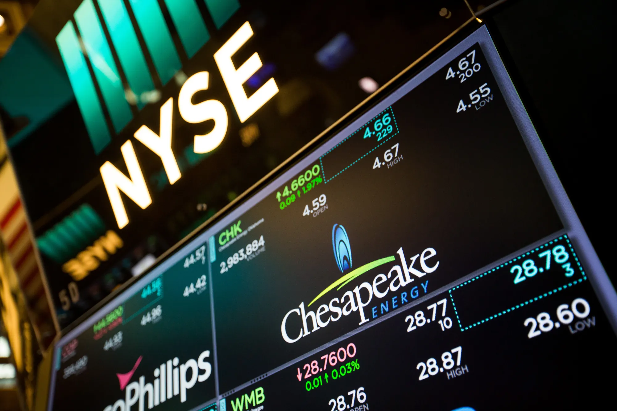 Chesapeake Energy Corp. signage.