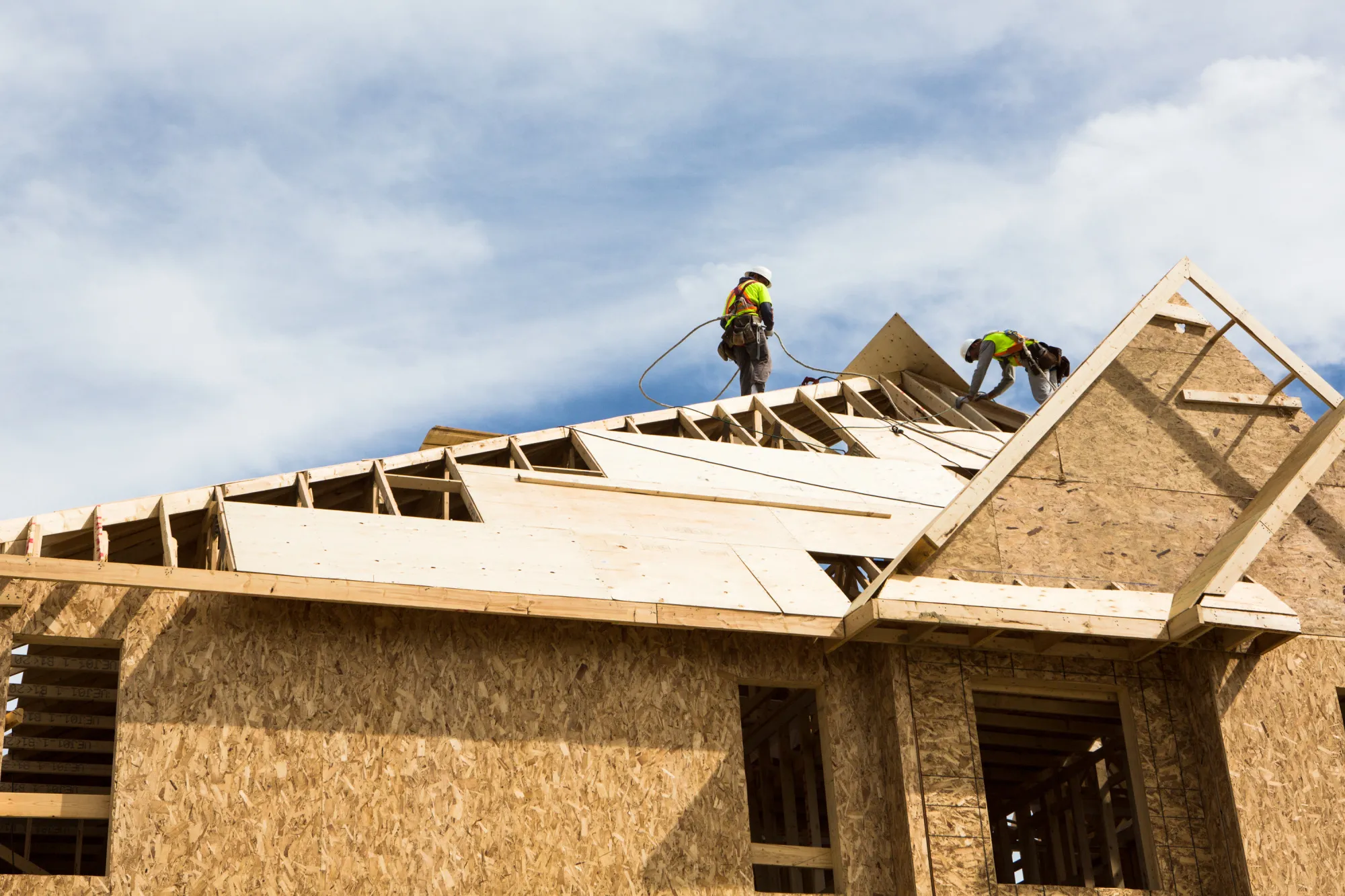 A house under construction in Brampton, Ontario. Canada’s real estate market has been roiled by aggressive interest-rate hikes this year.