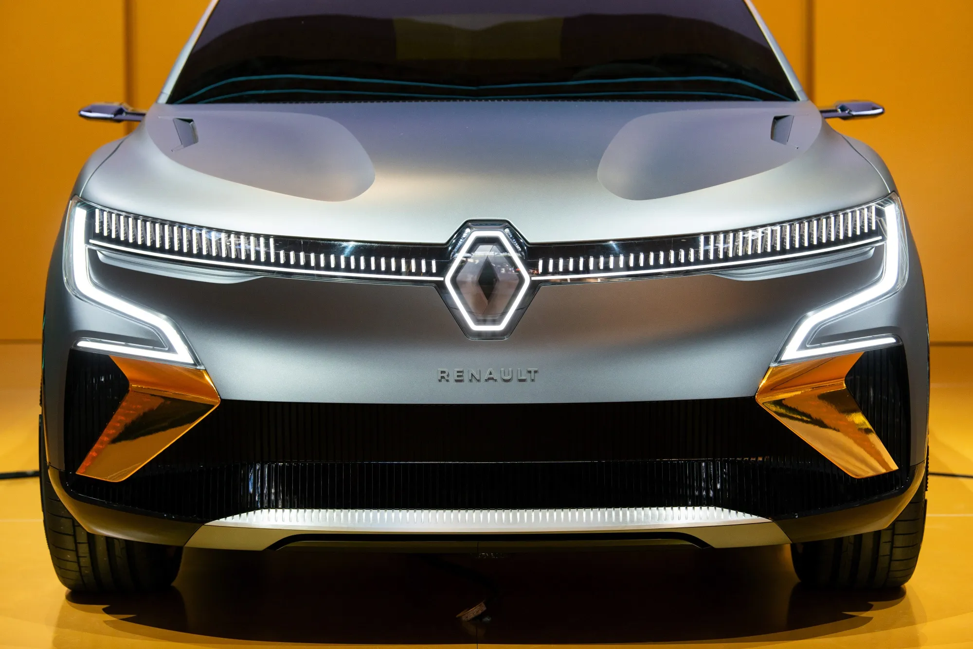 A Renault Megane eVision electric automobile.