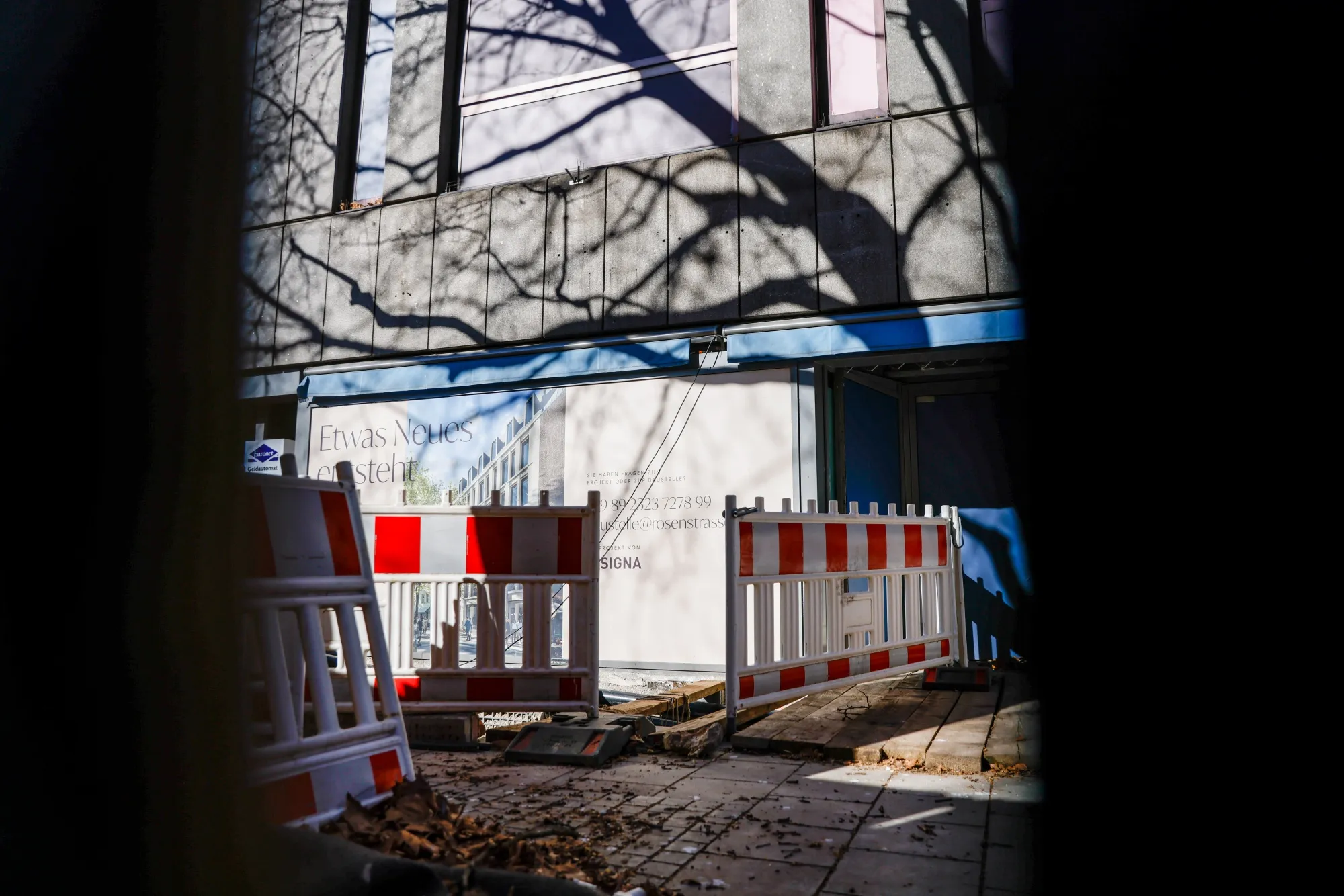 Signa Primes Baustelle in der Rosenstrasse 8 in München.