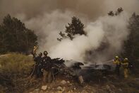 Northern California Fire Forces Evacuations In Lake Tahoe
