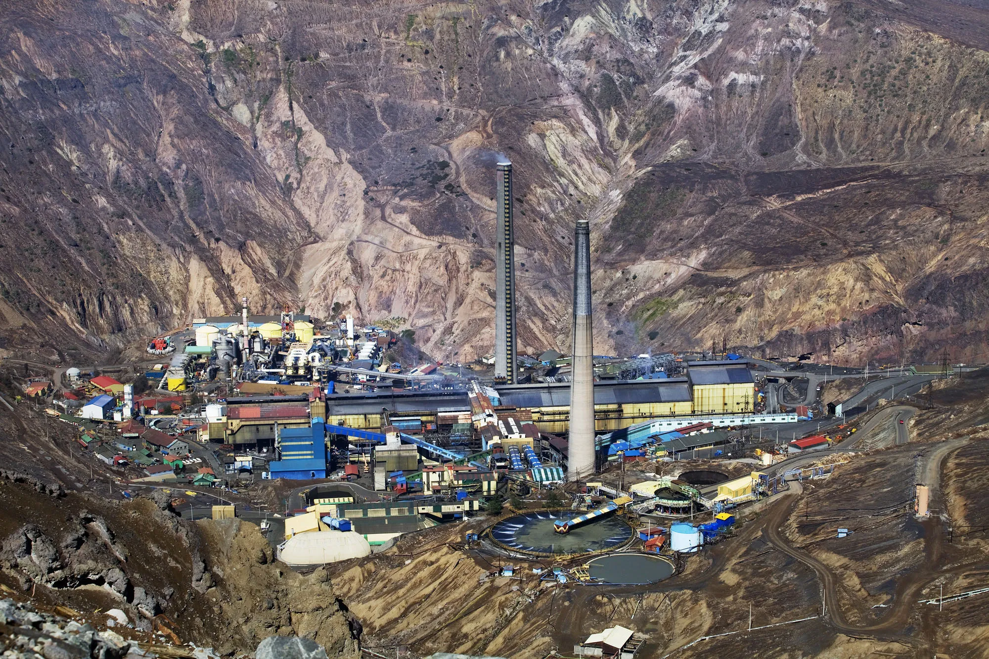 Codelco’s El Teniente mine and processing plant near Rancagua, Chile.