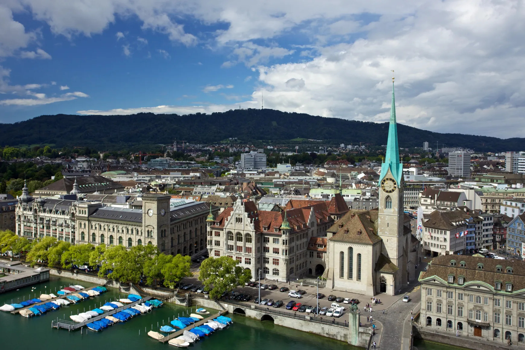 The Limmat river in Zurich.