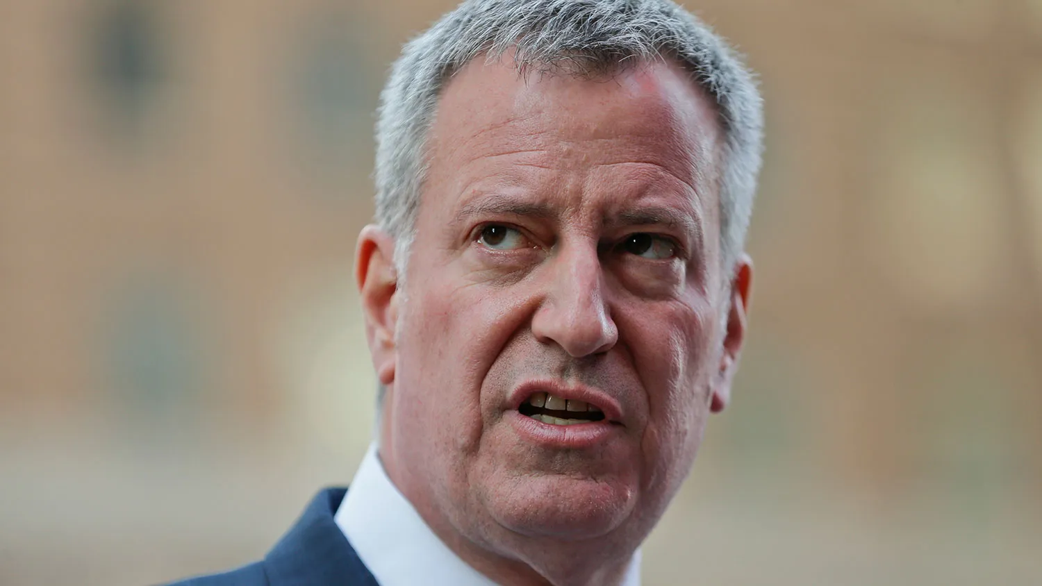 New York City Mayor Bill de Blasio speaks during a news conference on March 22, 2016, in New York City.
