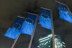 European Central Bank President Mario Draghi Speaks At An Artwork Inauguration In The ECB Headquarters