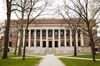 Harvard Yard is seen on the closed Harvard University campus in Cambridge, Massachusetts, U.S., on Monday, April 20, 2020. College financial aid offices are bracing for a spike in appeals from students finding that the aid packages they were offered for next year are no longer enough after the coronavirus pandemic cost their parents jobs or income.