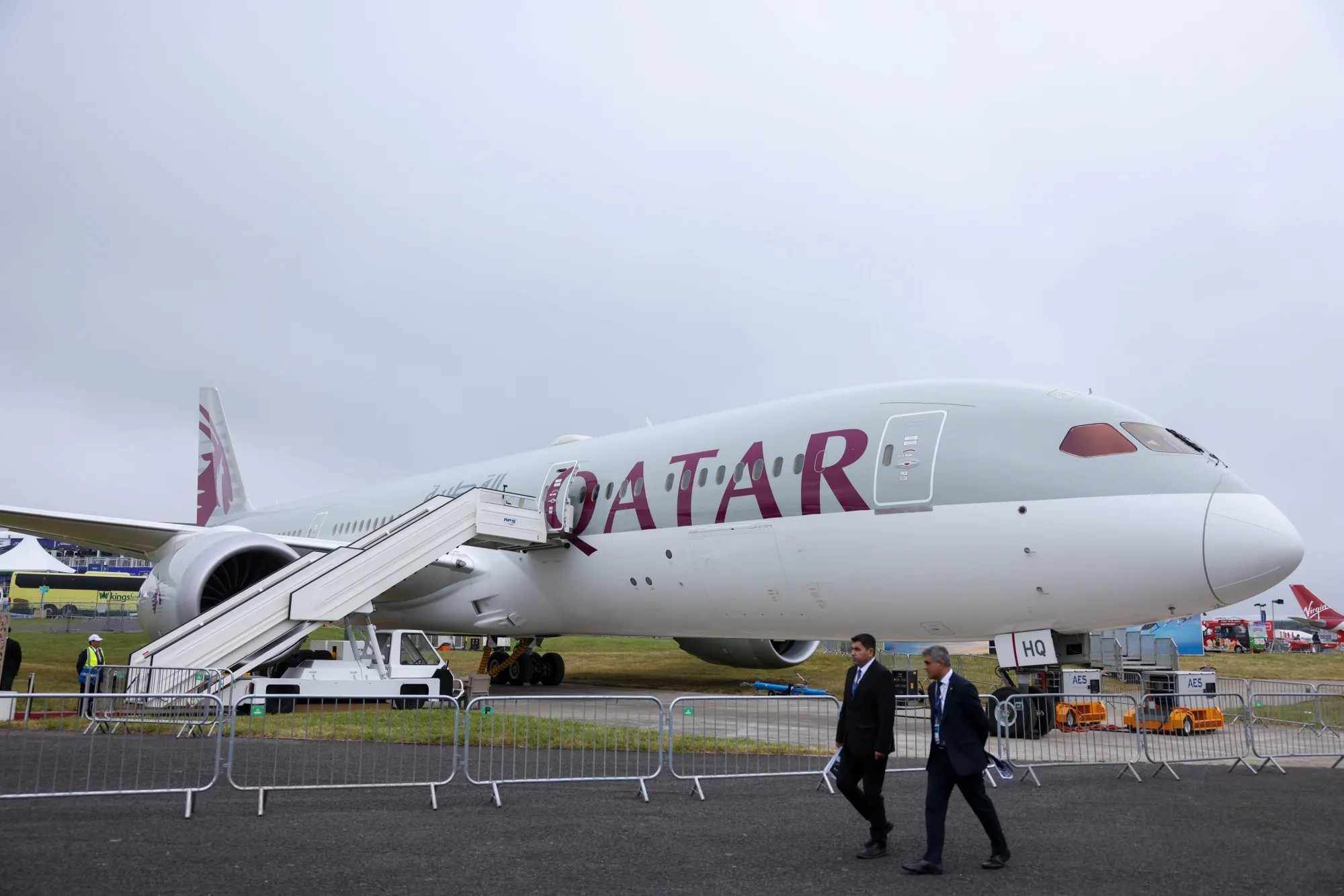 A Boeing Co. 787 Dreamliner, operated by Qatar Airways.