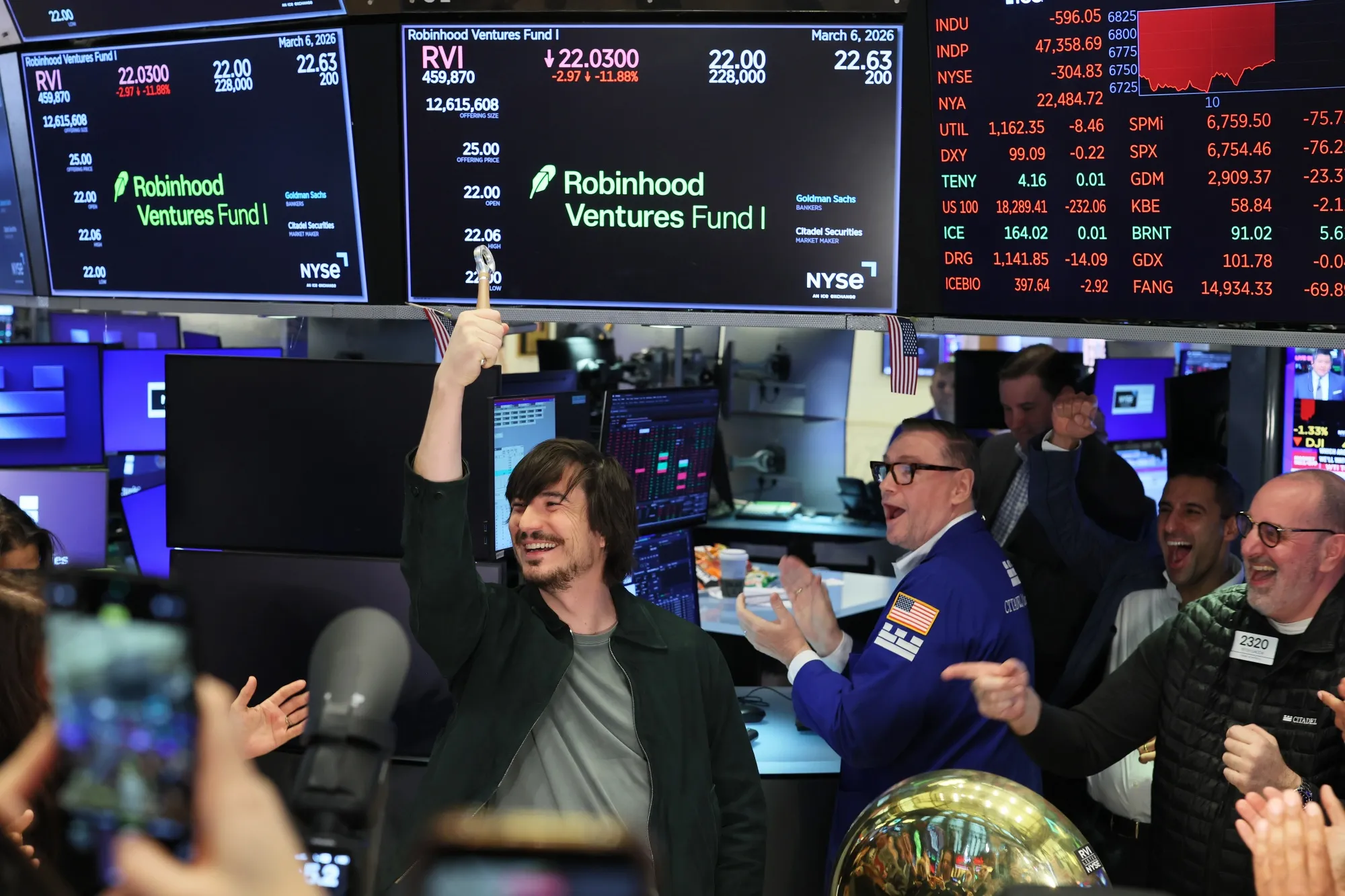 When the cheering stops: Vlad Tenev, chairman and CEO of Robinhood Markets.
