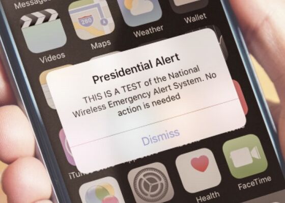 That Presidential Alert on Your Phone This Afternoon Wasn't Written by Trump