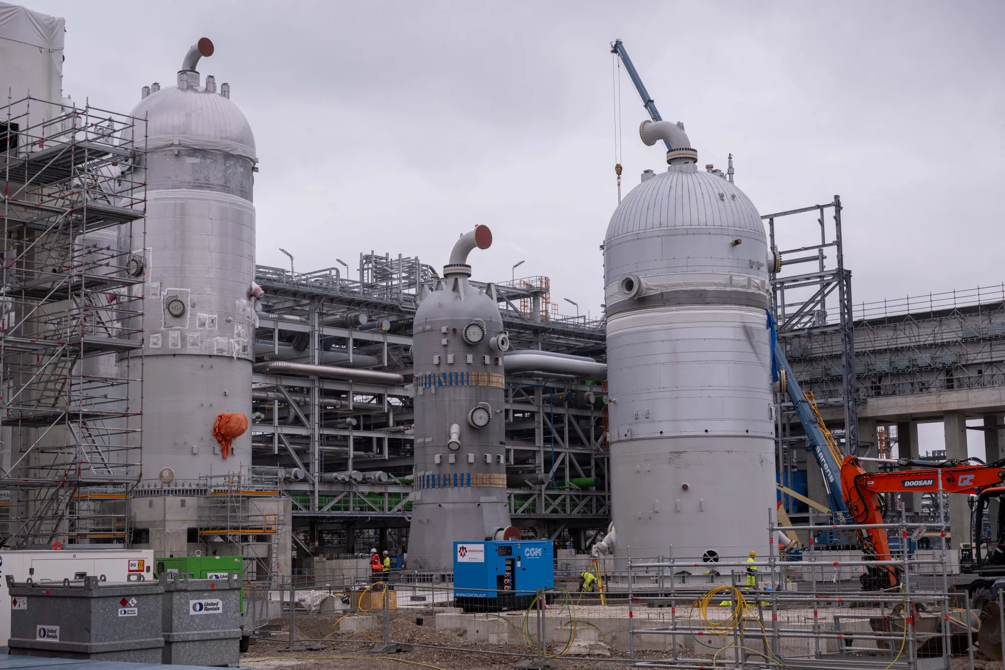 Construction at an Ineos chemical plant&nbsp;in Antwerp.