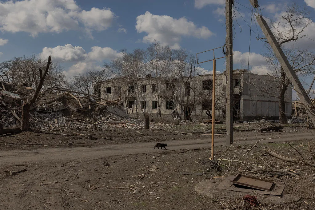 A scene near&nbsp;Pokrovsk in March 2025.
