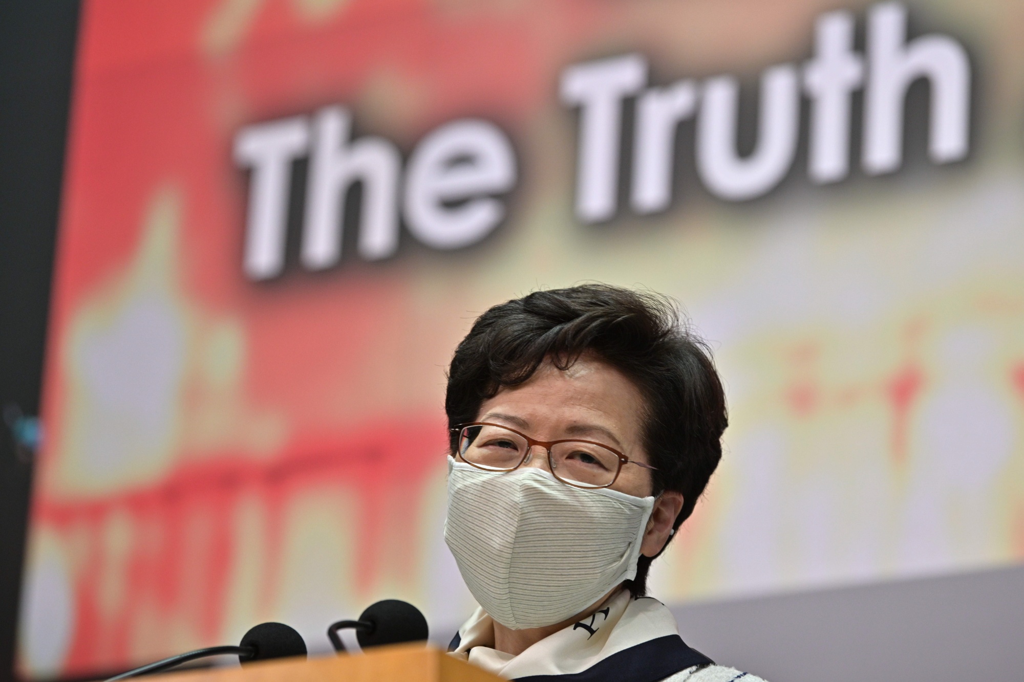 Carrie Lam has gone from calling opponents “spoiled children” to “enemies of the people.”