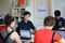 Markus Kessler. Co Founder of Krion NGO. In front of their poster. Office room. Colleagues. Berlin. Germany. 01.07.2016. Photo: Krisztian Bocsi