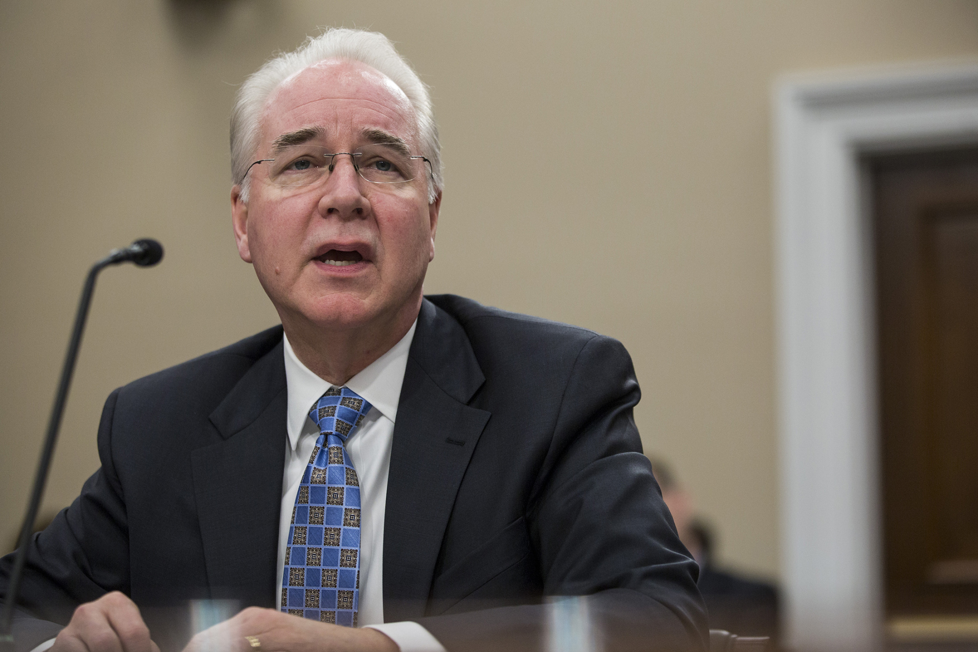 Secretary of Health and Human Services Tom Price.
