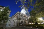 The Bank of Japan (BOJ) headquarters at dusk in Tokyo, Japan, on Sept. 27, 2021. 