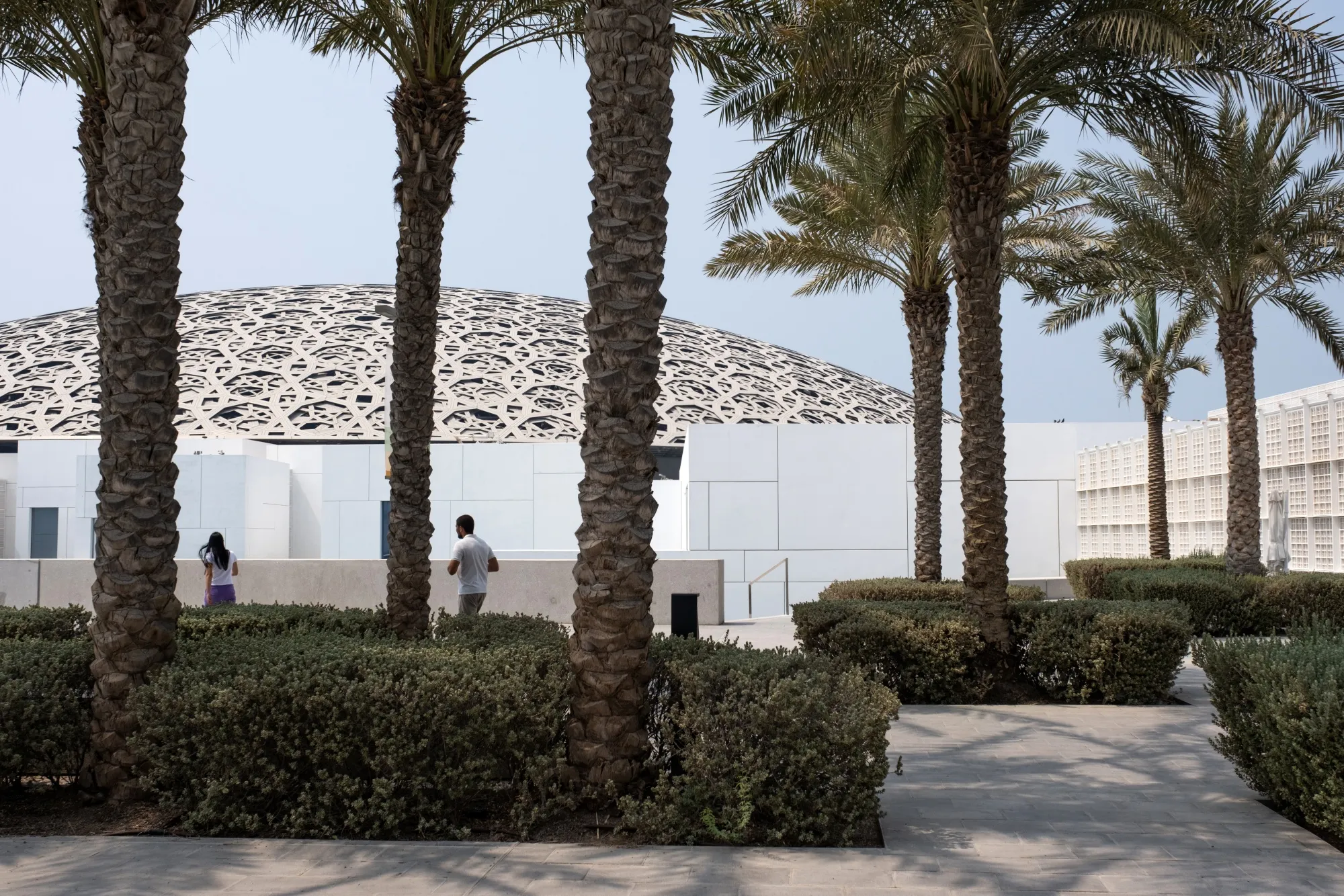 The Louvre Abu Dhabi art museum in the Saadiyat Cultural District of Abu Dhabi.