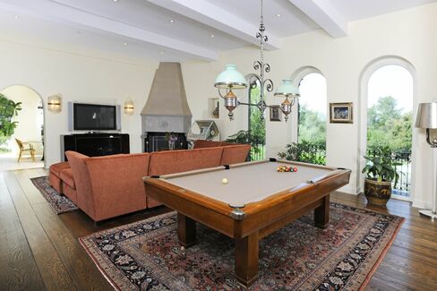 The billiard table.
