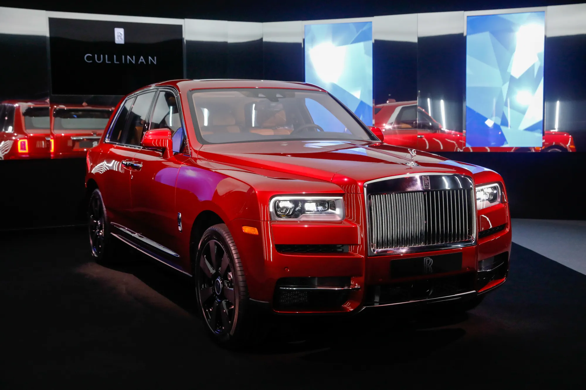 A Rolls-Royce Cullinan SUV.