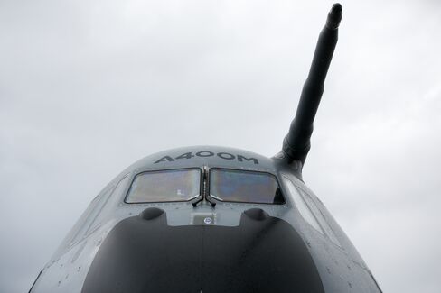 Airbus A400M military aircraft.