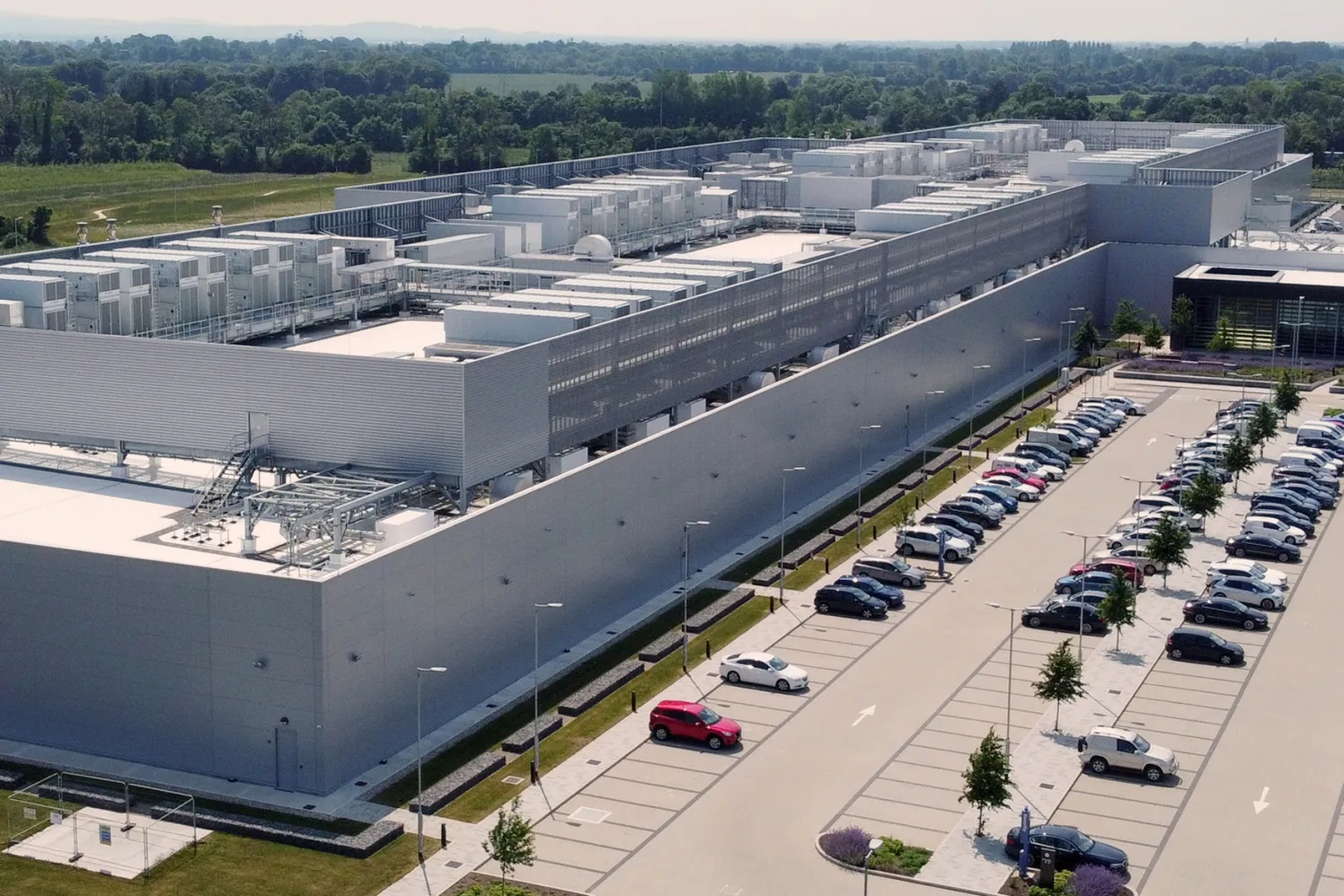 Meta's data center in the village of Clonee in County&nbsp;Meath, Ireland.
