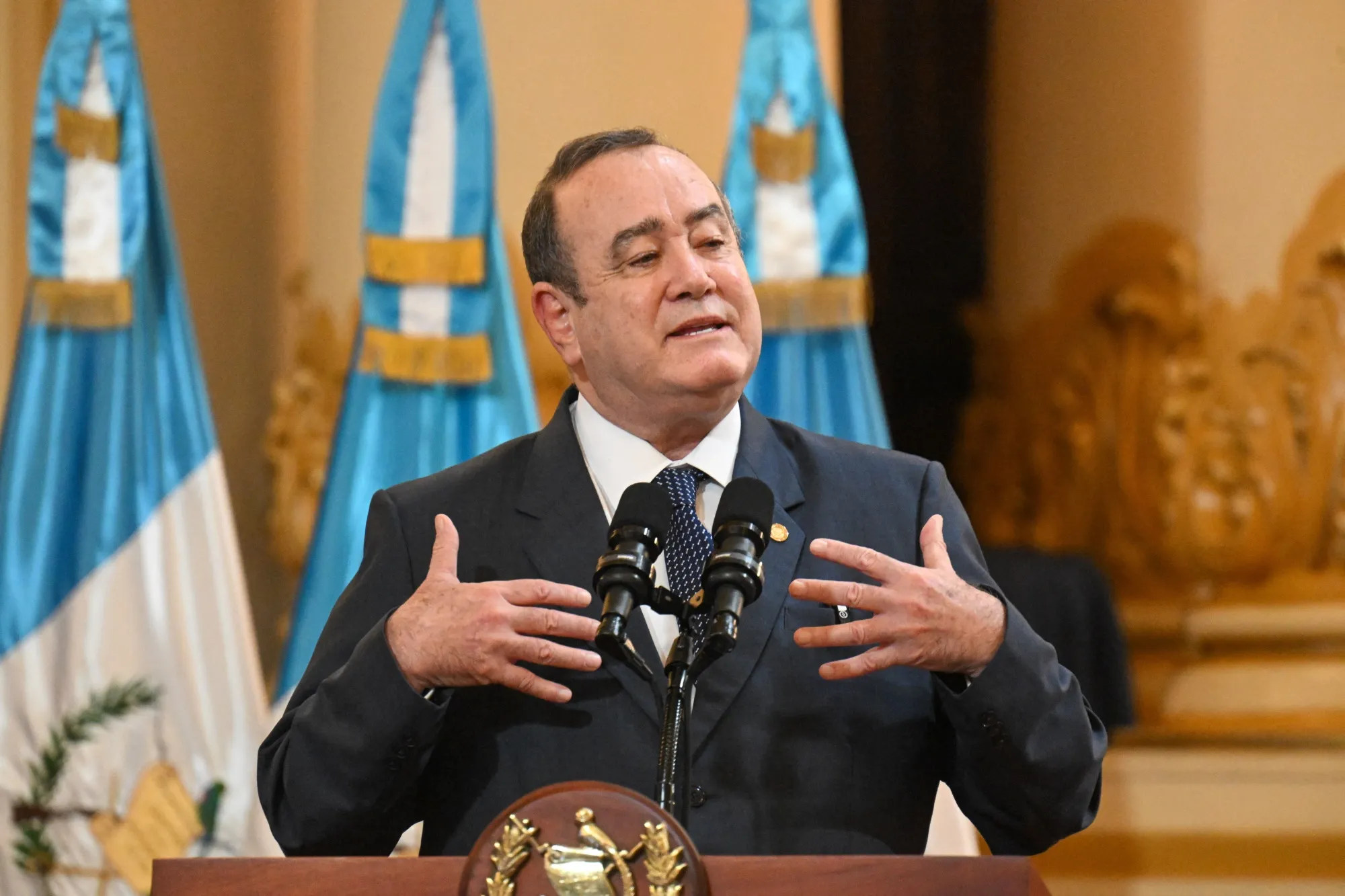 Alejandro Giammattei in Guatemala City on Dec. 6.